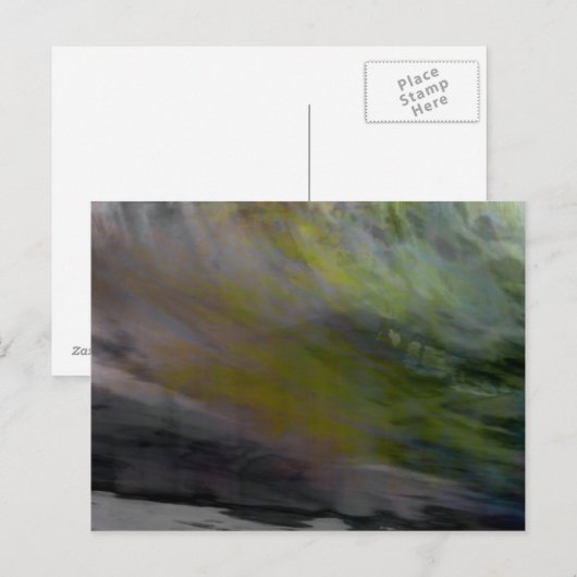 Bio Abstrakte Nummer 1455 Postkarte (Vorne/Hinten)