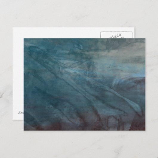 Bio abstrakte Nummer 1469 Postkarte (Vorne/Hinten)