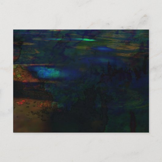 Bio abstrakte Nummer 146 Postkarte (Vorderseite)