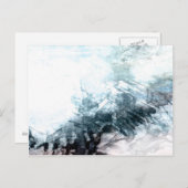 Bio abstrakte Nummer 1470 Postkarte (Vorne/Hinten)