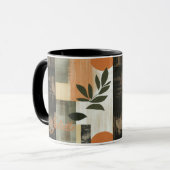 Bio Abstrakte Tasse - Personalisiert erthy Botanic (Vorderseite Links)