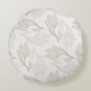 Bio Abstraktes Leadesign Rundes Kissen