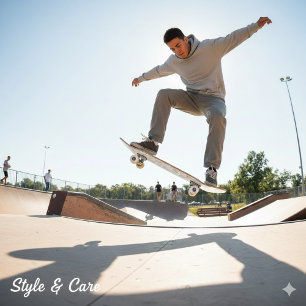 Bio Abstraktes Leadesign Skateboard