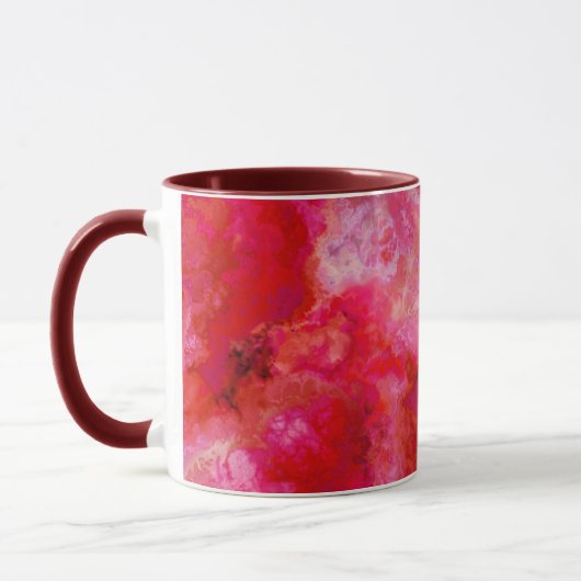 Bio Abstraktion in Hot Pink Tasse (Links)