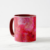Bio Abstraktion in Hot Pink Tasse (Vorderseite Links)