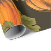 Bio Agrargemüse nahtlos mit orangefarbenem Geschenkpapier (Rolleneckpunkt)