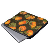Bio Agrargemüse nahtlos mit orangefarbenem Laptopschutzhülle (Vorne Knopf)