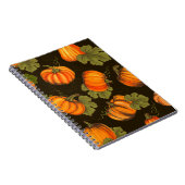 Bio Agrargemüse nahtlos mit orangefarbenem Notizblock (Rechte Seite)