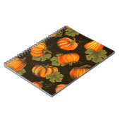 Bio Agrargemüse nahtlos mit orangefarbenem Notizblock (Linke Seite)