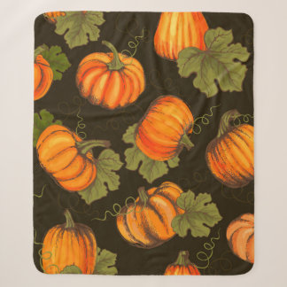 Bio Agrargemüse nahtlos mit orangefarbenem Sherpadecke