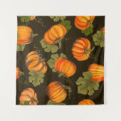Bio Agrargemüse nahtlos mit orangefarbenem Wandteppich (Vorderseite (Horizontal))