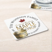 Bio Ahornsirup Untersetzer Werbeaktion Gold Bucket (angewinkelt)