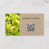 Bio Apfelgartenmarkt Visitenkarte (Vorderseite)