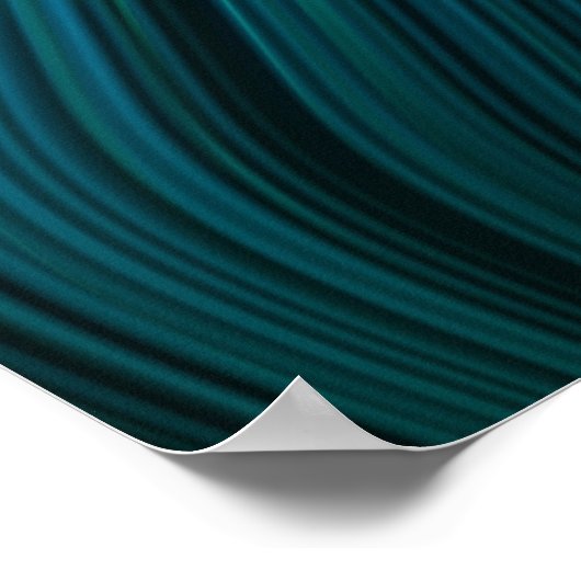 Bio Art geschmolzen Plastik Soft Strings Blue Hues Poster (Ecke)