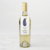 Bio Aubergine Flaschenanhänger (Auf Flasche)