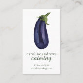 Bio Aubergine Visitenkarte (Vorderseite)