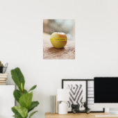 Bio Aufkleber auf Apfel Poster (Heimbüro)