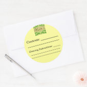 Bio Aufkleber für die Kennzeichnung von Saatgut (Umschlag)