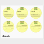 Bio Aufkleber für die Kennzeichnung von Saatgut (Blatt)