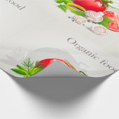 Bio-Bauernhof Frische Gemüse Tomate und Kräuter Geschenkpapier