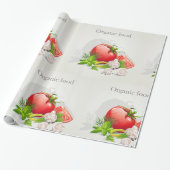 Bio-Bauernhof Frische Gemüse Tomate und Kräuter Geschenkpapier (Ungerollt)