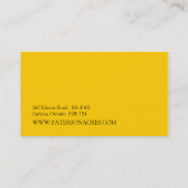 Bio Bauers-Geschäfts-Karte Visitenkarte (Rückseite)