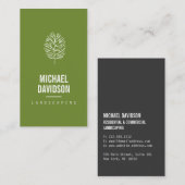 Bio Baumskizze Landschaften Visitenkarte (Vorne/Hinten)