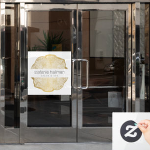 Bio Beauty Gold Tree Rings Fensteraufkleber