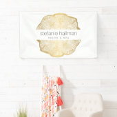 Bio Beauty Gold Tree Rings Salon Banner (Insitu)