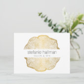 Bio Beauty Gold Tree Rings Salon Geschenkkarte (Stehend Vorderseite)