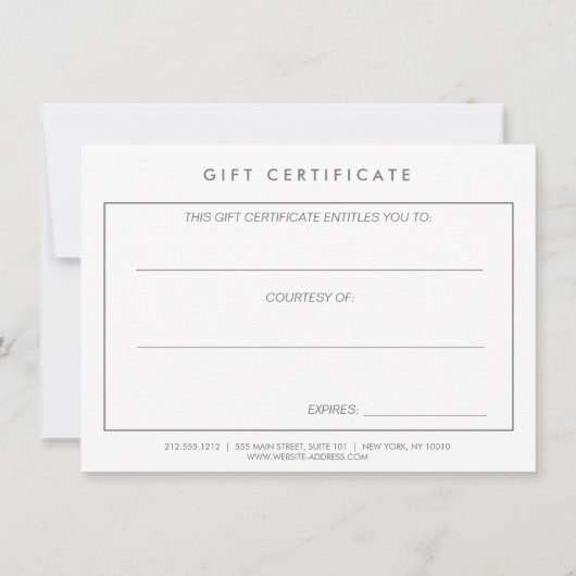 Bio Beauty Gold Tree Rings Salon Geschenkkarte (Rückseite)