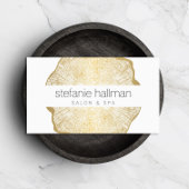 Bio Beauty Gold Tree Rings Salon Visitenkarte