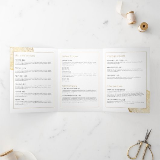 Bio Beauty Gold Trester Rings Salon Broschüre (Innenseite)