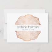Bio Beauty Rose Gold Tree Rings Geschenkkarte (Vorderseite)