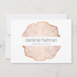 Bio Beauty Rose Gold Tree Rings Geschenkkarte