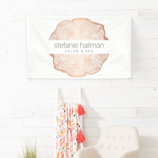 Bio Beauty Rose Goldene Rings Salon Banner (Insitu)