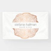 Bio Beauty Rose Goldene Rings Salon Banner (Horizontal)