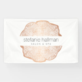 Bio Beauty Rose Goldene Rings Salon Banner
