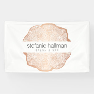 Bio Beauty Rose Goldene Rings Salon Banner
