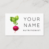 Bio Beet Wasserfarbe Pflanzenernährung Visitenkarte (Vorderseite)