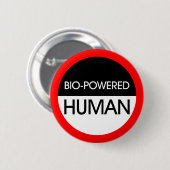 Bio-Betriebener Mensch Button (Vorne & Hinten)