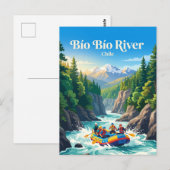 Bío Bío Fluss Chile Postkarte (Vorne/Hinten)