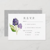 Bio BlackBerry Duo Watercolor-UAWG RSVP Karte (Vorne/Hinten)