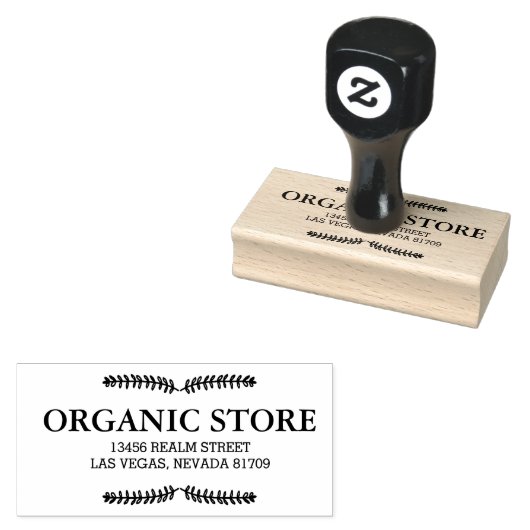 Bio Blätter2 Gummistempel (Stempel)