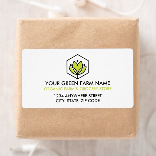 Bio Blätter Blume Hexagon Bauer & Landwirtschaft (Insitu)