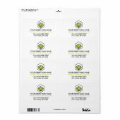 Bio Blätter Blume Hexagon Bauer & Landwirtschaft (Vorne)