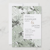 Bio Blätter Hochzeitsfeiern Einladung (Vorderseite)