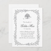 Bio Blattgrenze Jüdische Sympathiekarten RSVP Karte (Vorne/Hinten)