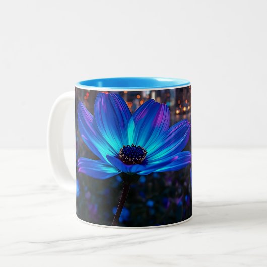 Bio Blue Zweifarbige Tasse (Vorderseite Links)
