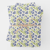 Bio Blumengrün auf Creme 0111A Geschenkpapier Set (Beispiel)